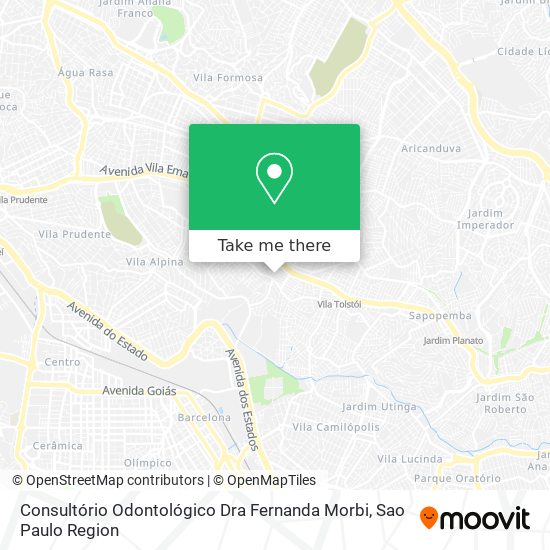 Mapa Consultório Odontológico Dra Fernanda Morbi