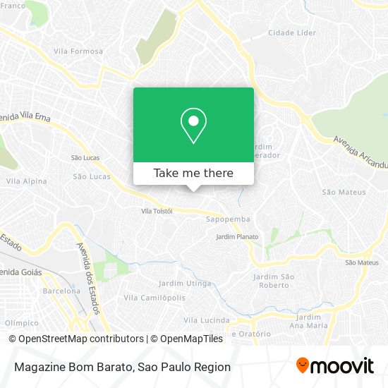 Magazine Bom Barato map