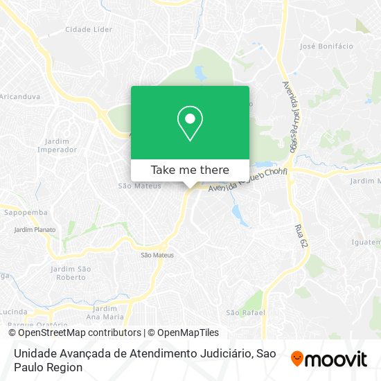Unidade Avançada de Atendimento Judiciário map