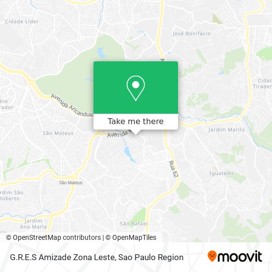 G.R.E.S Amizade Zona Leste map