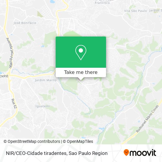 NIR/CEO-Cidade tiradentes map