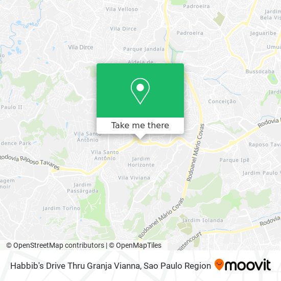 Habbib's Drive  Thru Granja  Vianna map