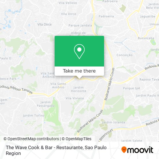 The Wave Cook & Bar - Restaurante map