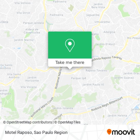Motel Raposo map