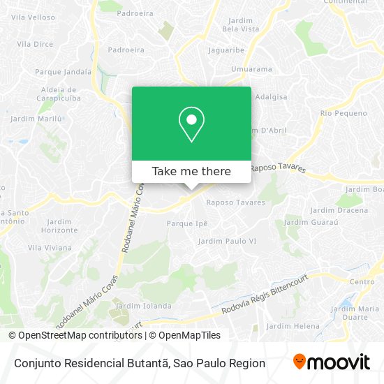 Conjunto Residencial Butantã map