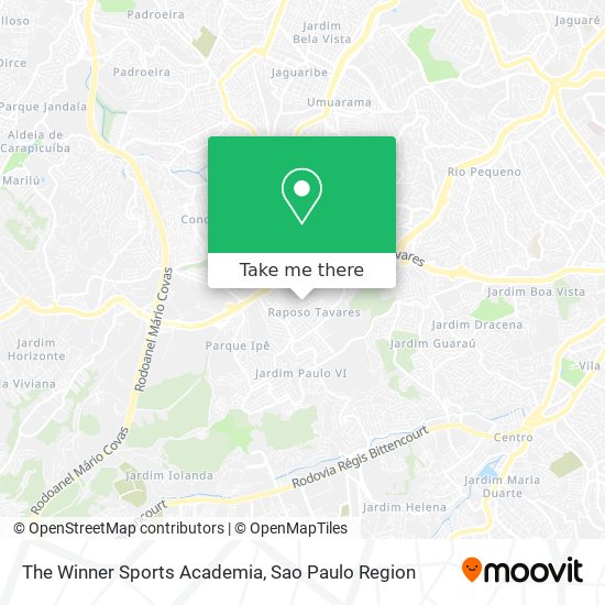 The Winner Sports Academia map