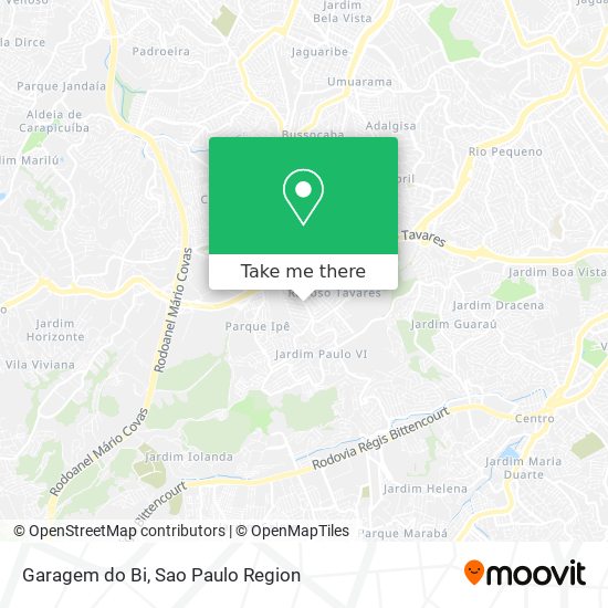 Mapa Garagem do Bi