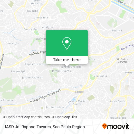 IASD Jd. Raposo Tavares map