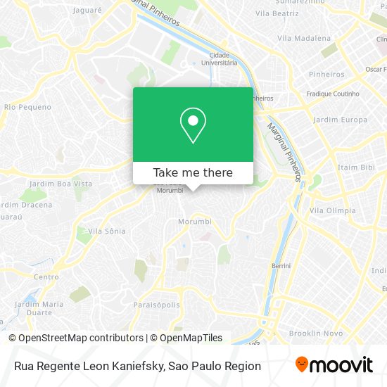 Rua Regente Leon Kaniefsky map