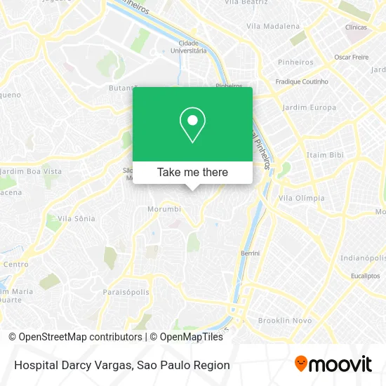 Hospital Darcy Vargas map