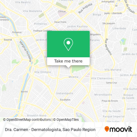 Mapa Dra. Carmen - Dermatologista