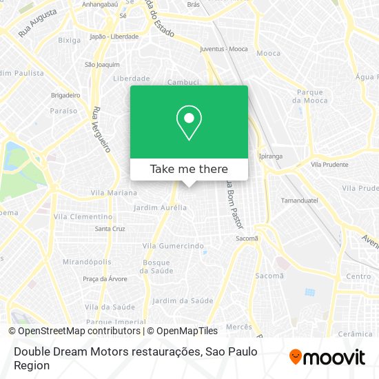 Mapa Double Dream Motors restaurações