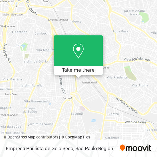 Mapa Empresa Paulista de Gelo Seco