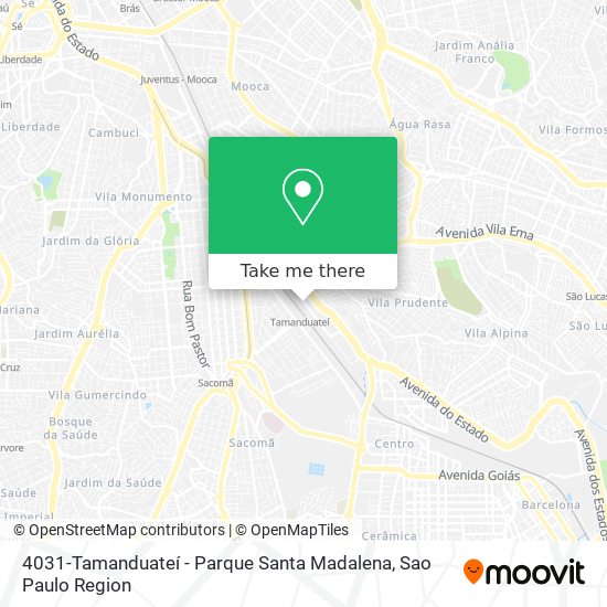 Mapa 4031-Tamanduateí - Parque Santa Madalena