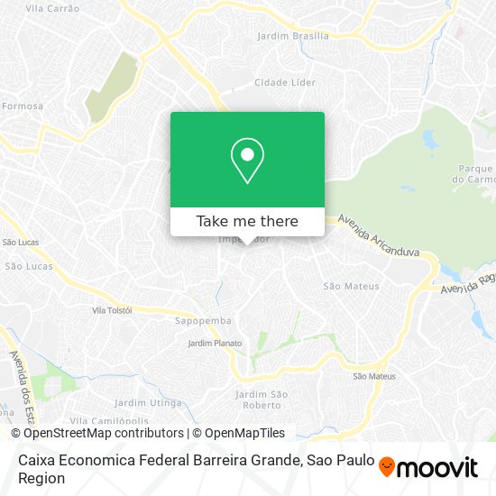 Caixa Economica Federal Barreira Grande map