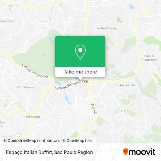 Espaço Italian Buffet map