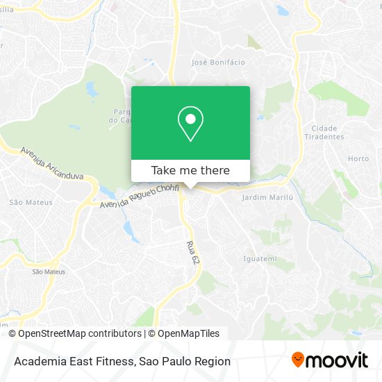 Academia East Fitness map