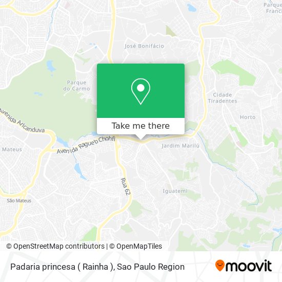 Padaria princesa ( Rainha ) map