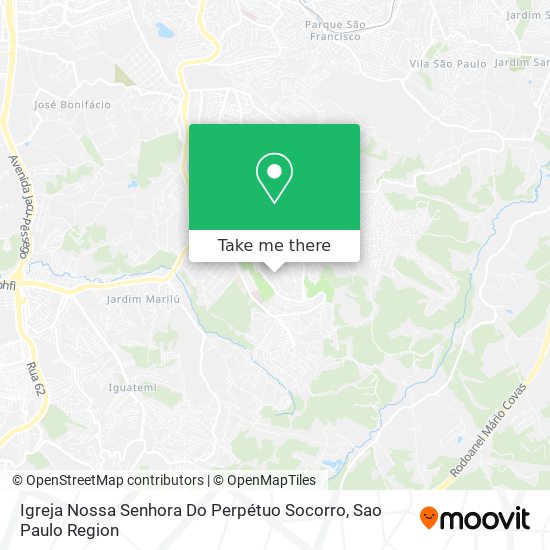 Mapa Igreja Nossa Senhora Do Perpétuo Socorro