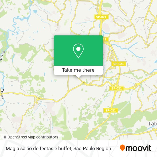 Magia salão de festas e buffet map