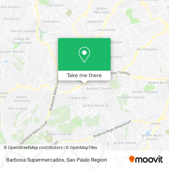 Mapa Barbosa Supermercados