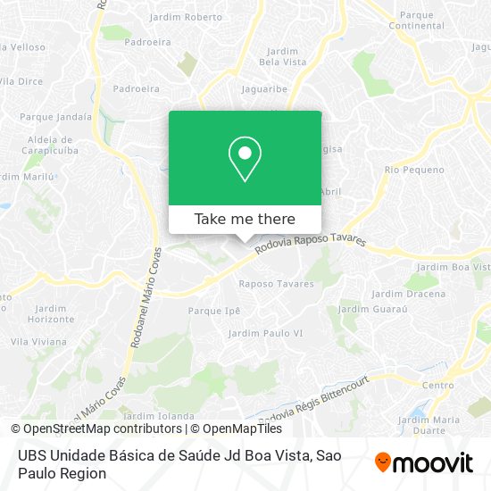 UBS Unidade Básica de Saúde  Jd Boa Vista map