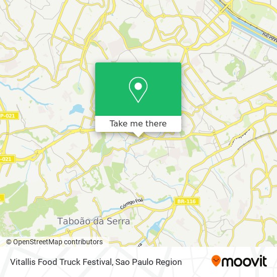 Mapa Vitallis Food Truck Festival