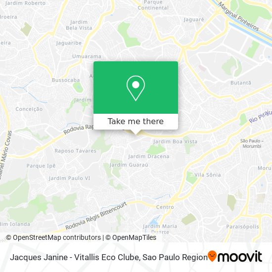 Mapa Jacques Janine - Vitallis Eco Clube