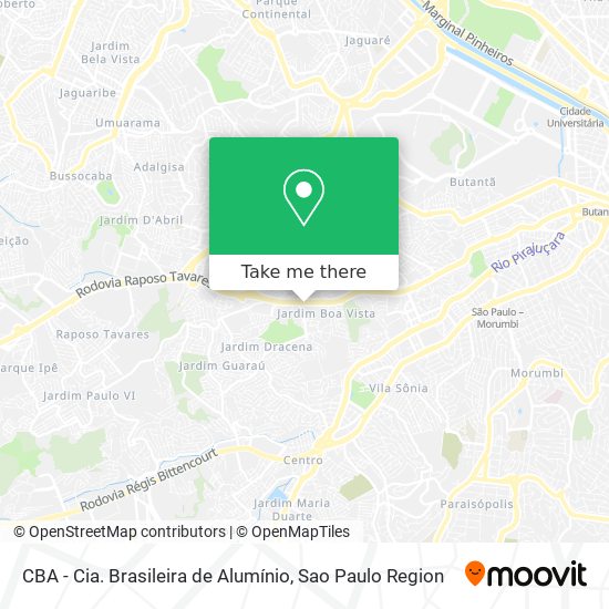 CBA - Cia. Brasileira de Alumínio map