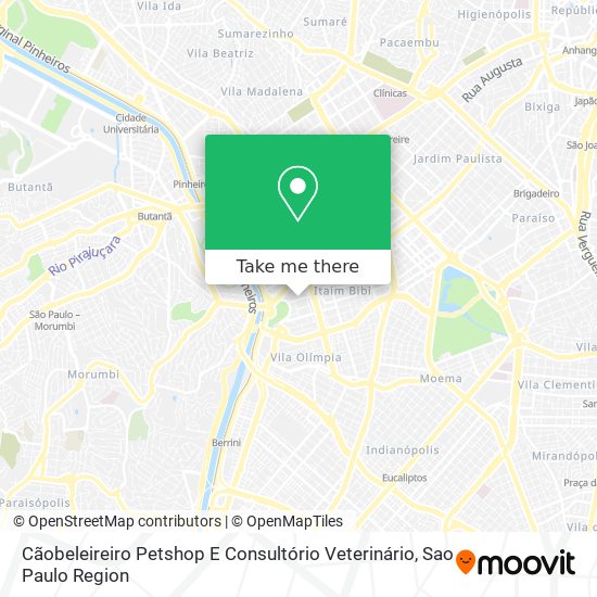 Cãobeleireiro Petshop E Consultório Veterinário map