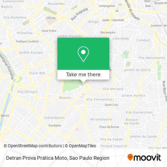 Mapa Detran Prova Prática Moto