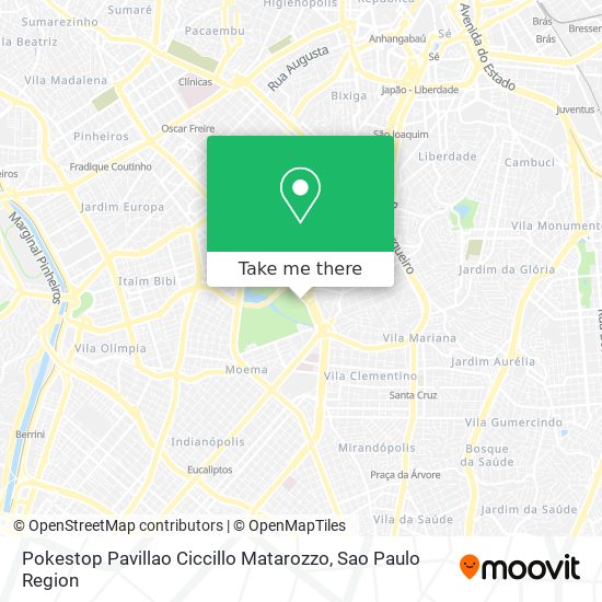 Pokestop Pavillao Ciccillo Matarozzo map