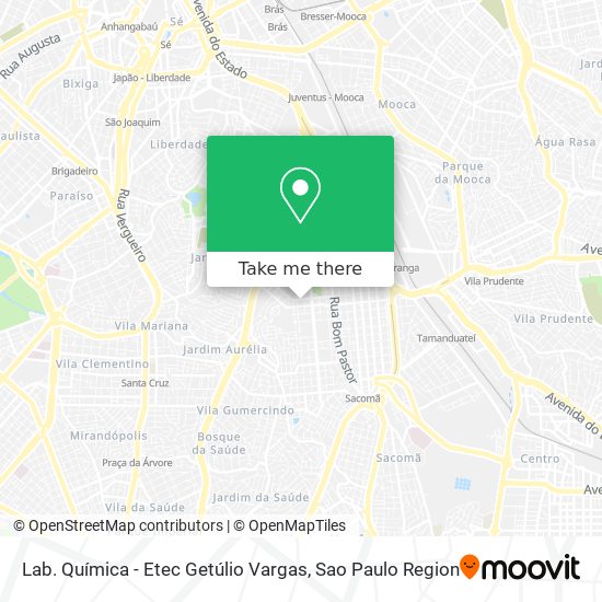 Lab. Química - Etec Getúlio Vargas map