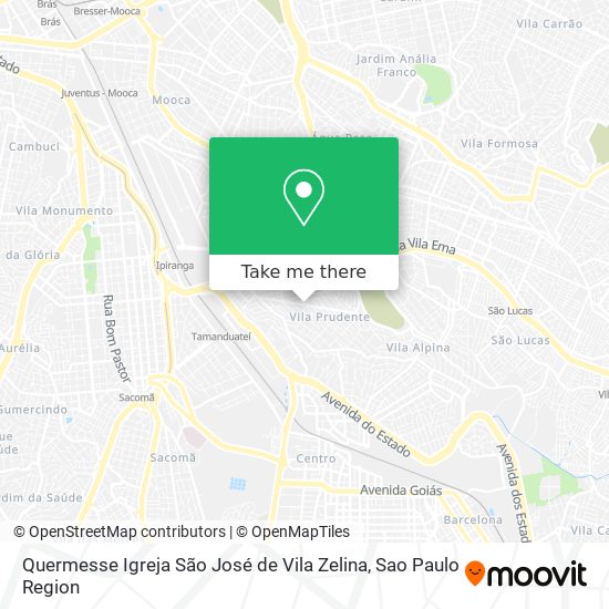 Mapa Quermesse Igreja São José de Vila Zelina