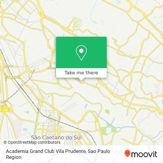 Academia Grand Club Vila Prudente map