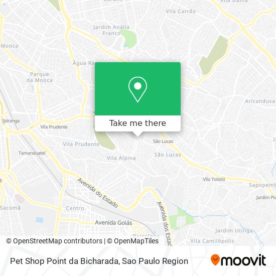 Pet Shop Point da Bicharada map