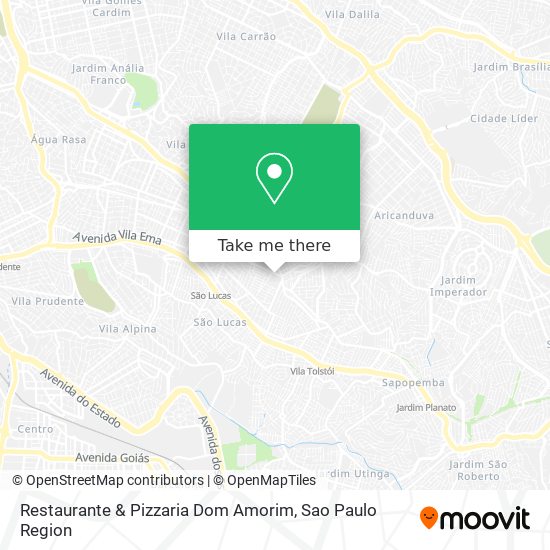 Mapa Restaurante & Pizzaria Dom Amorim