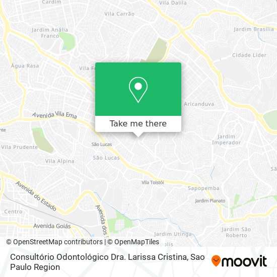 Mapa Consultório Odontológico Dra. Larissa Cristina