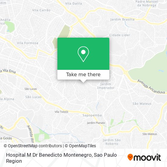 Mapa Hospital M Dr Benedicto Montenegro