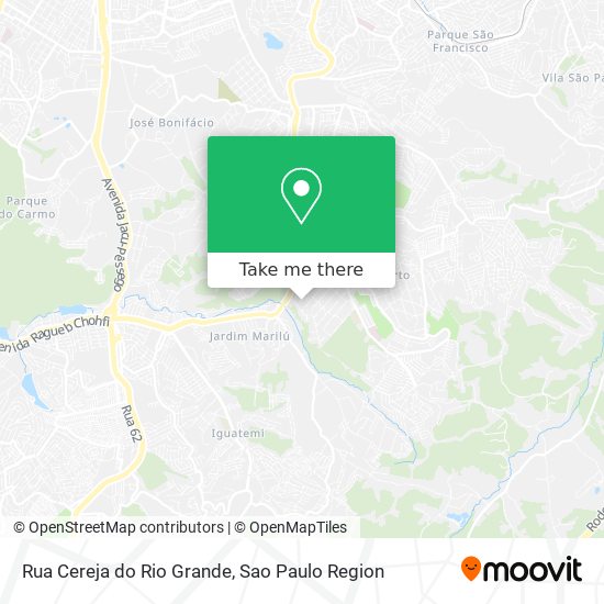 Rua Cereja do Rio Grande map
