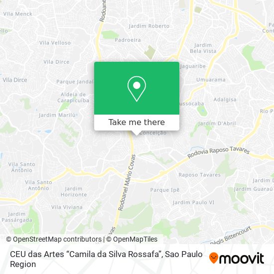CEU das Artes “Camila da Silva Rossafa” map