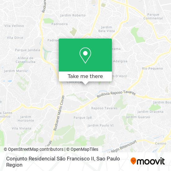 Conjunto Residencial São Francisco II map