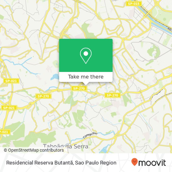 Mapa Residencial Reserva Butantã