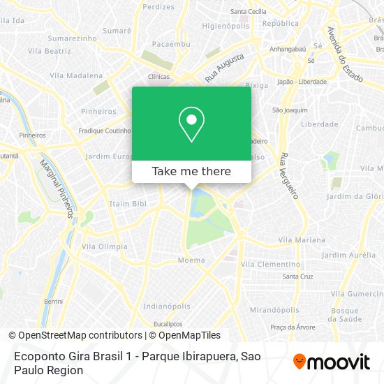 Ecoponto Gira Brasil 1 - Parque Ibirapuera map