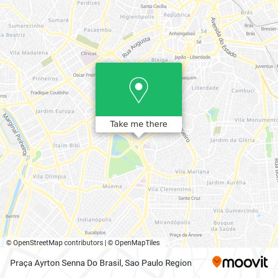 Praça Ayrton Senna Do Brasil map