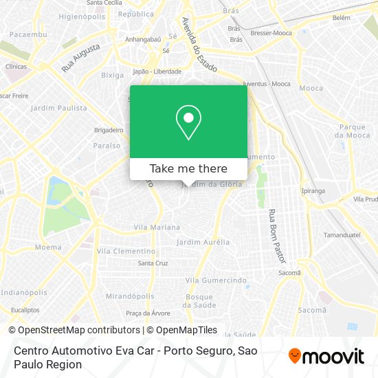 Mapa Centro Automotivo Eva Car - Porto Seguro