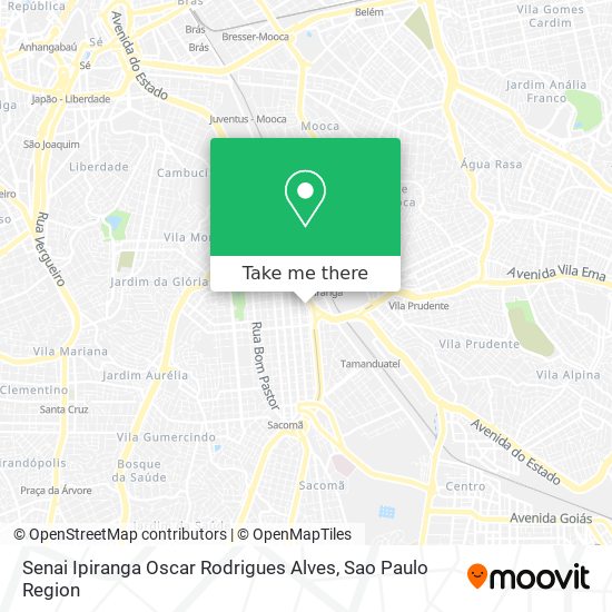 Mapa Senai Ipiranga Oscar Rodrigues Alves