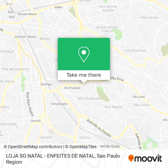 LOJA SO NATAL - ENFEITES DE NATAL map