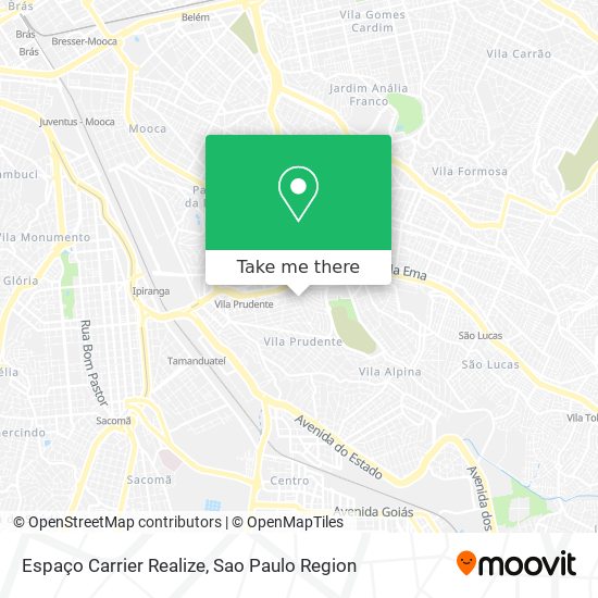 Espaço Carrier Realize map