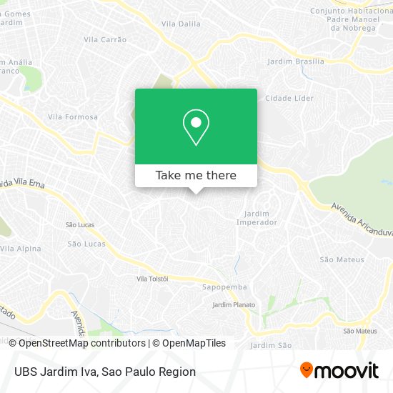 Mapa UBS Jardim Iva